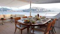 Motor yacht KATHLEEN ANNE - Aft Deck -  photo by David Churchill